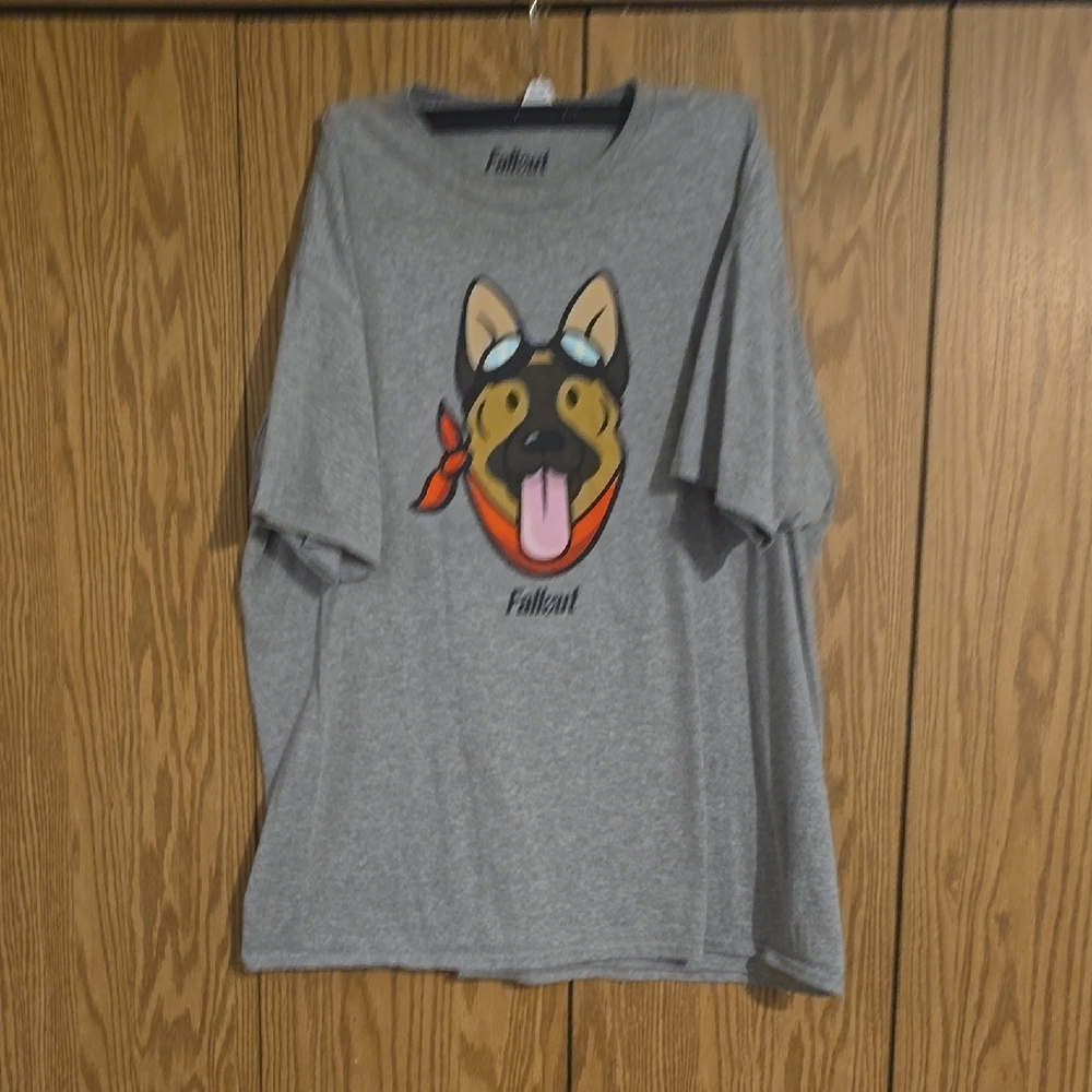 Fallout Dogmeat Gray Short Sleeve Tee